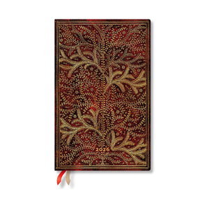 Paperblanks | 2026 Wildwood | Tree Of Life | 12Month Planner Flexis | Maxi | Horizontal | Elastic Band | 176 Pg | 100 Gsm