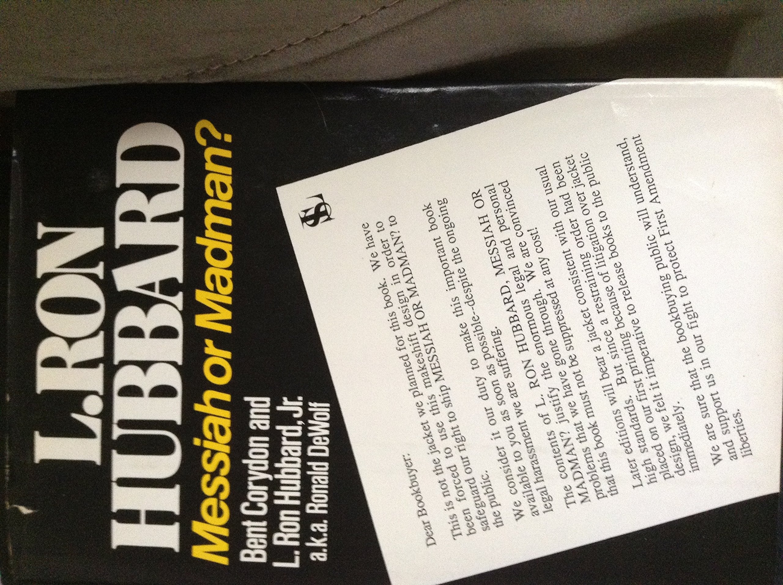L. Ron Hubbard: Madman or Messiah?,Used