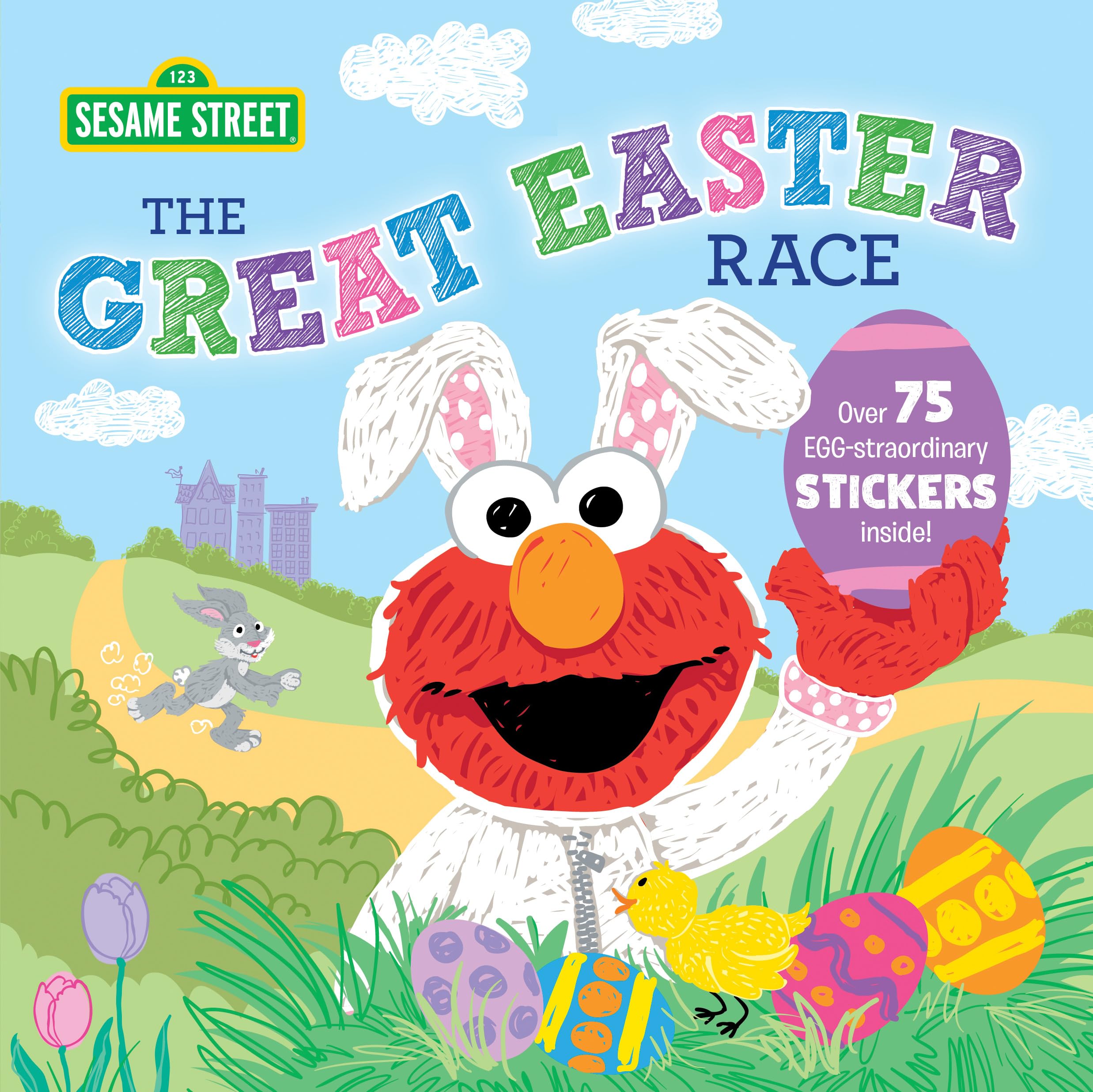 The Great Easter Race!: An Eggstraordinary Spring Story with Elmo, Cookie Monster, and Friends! (Sesame Street Scribbles),New