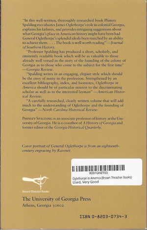 Oglethorpe in America,Used