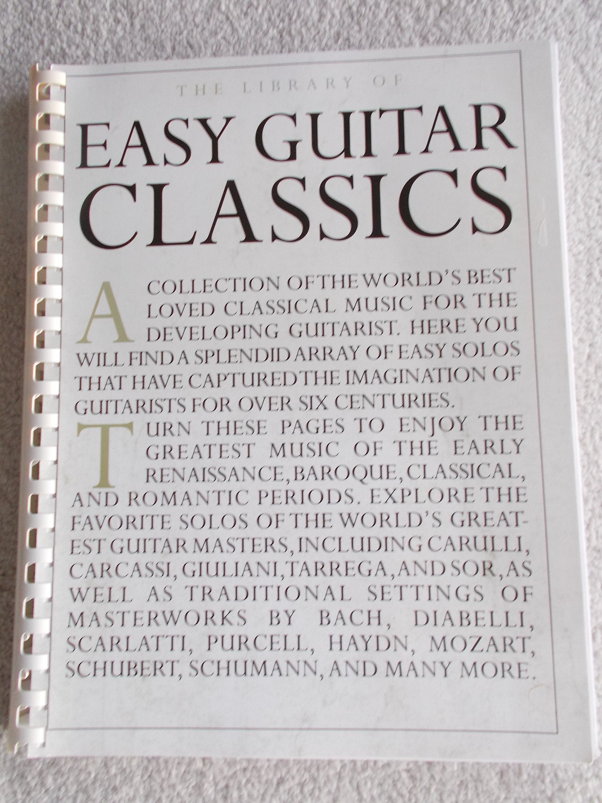 The Library of Easy Guitar Classics,New