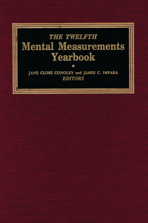 The Twelfth Mental Measurements Yearbook (Buros Mental Measurements Yearbook),Used