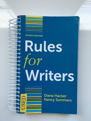 Rules for Writers, 7th Edition,Used