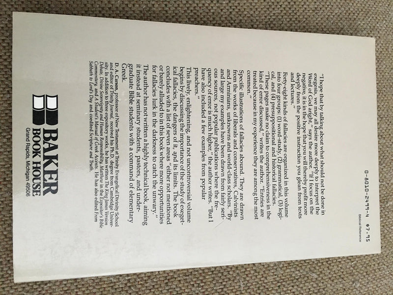 Exegetical Fallacies,Used