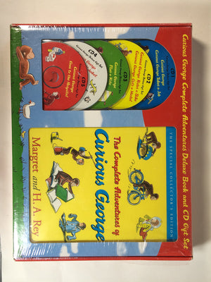 Curious George the Complete Adventures Deluxe Book and Cd Gift Set,Used