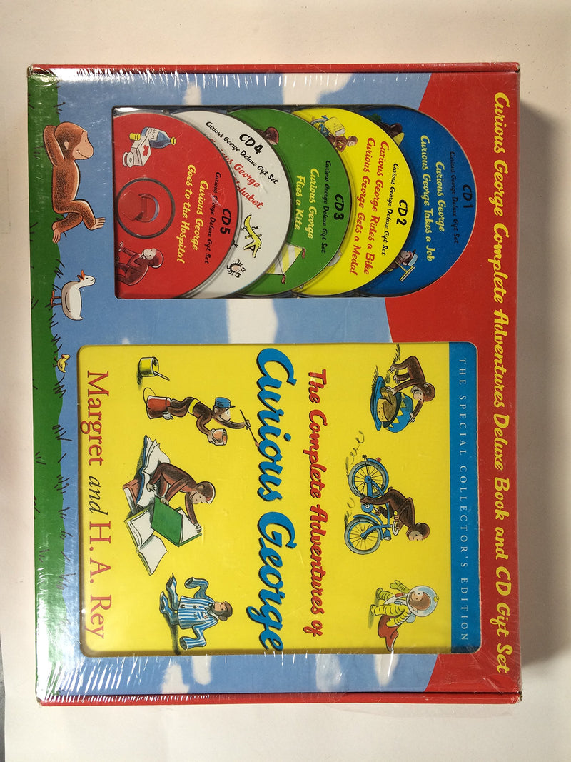 Curious George the Complete Adventures Deluxe Book and Cd Gift Set,Used
