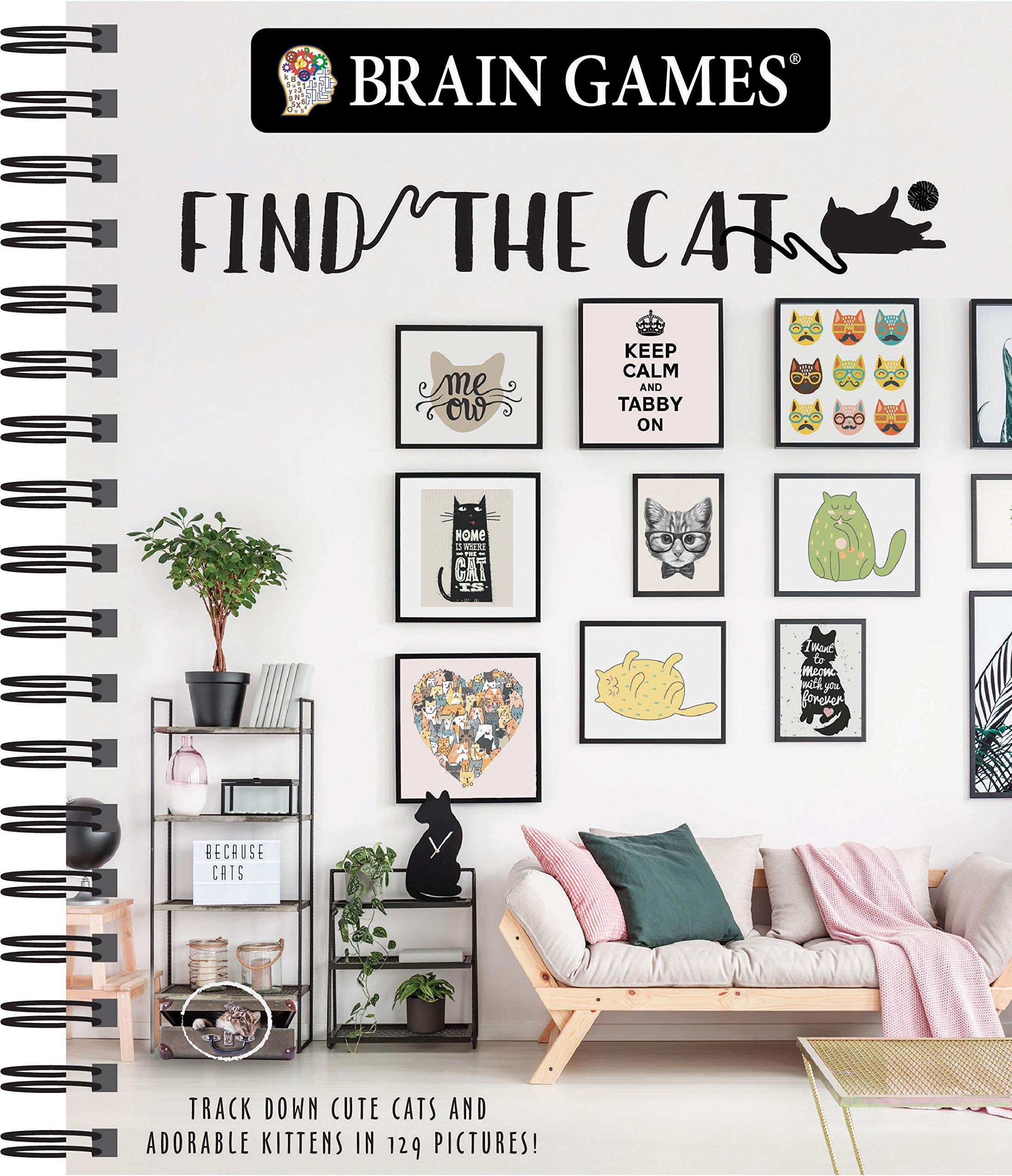 Brain Games  Find The Cat: Track Down Cute Cats And Adorable Kittens In 129 Pictures (Volume 1) (Brain Games  Picture Puzzles)