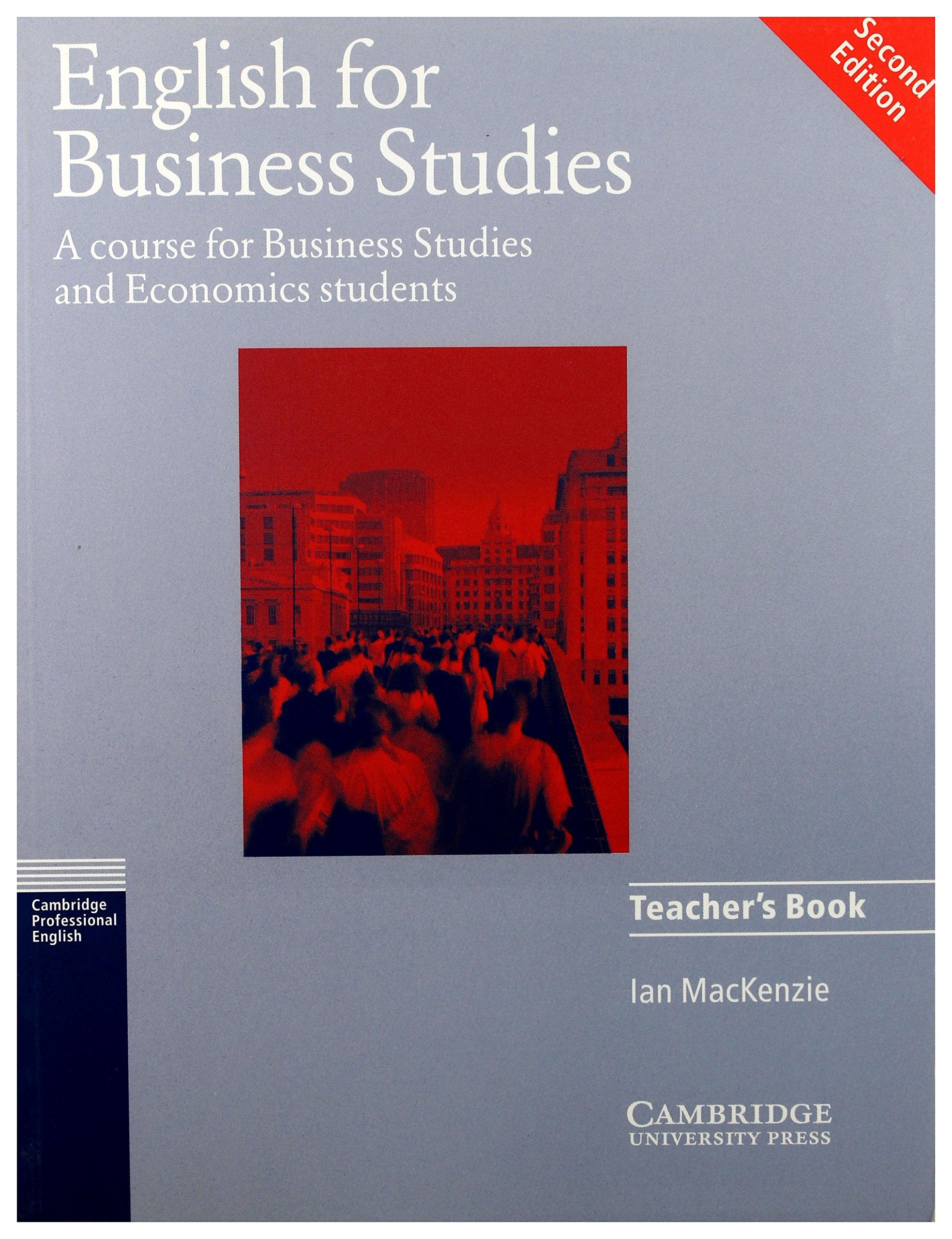 English for Business Studies Teacher's book: A Course for Business Studies and Economics Students,Used