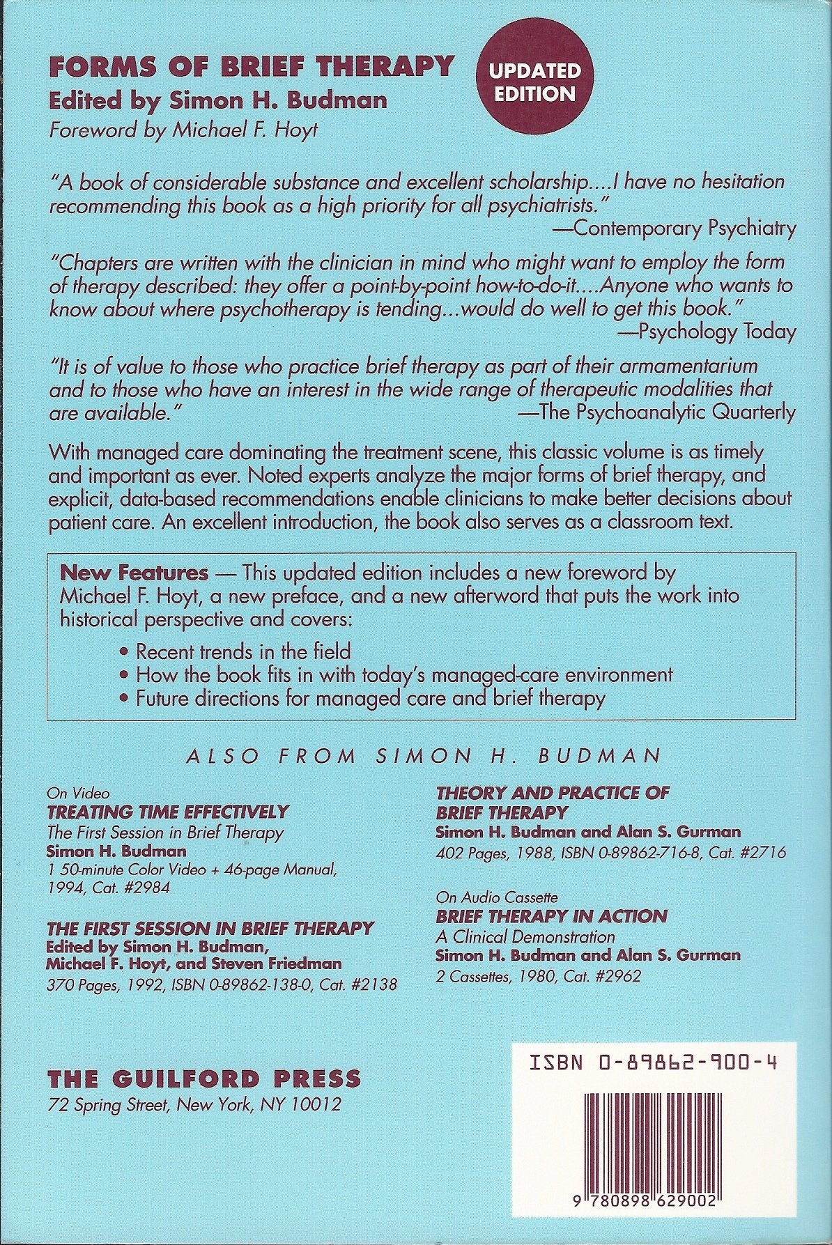 Forms of Brief Therapy,Used