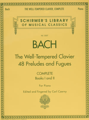 Bach  The WellTempered Clavier  48 Preludes and Fugues Songbook for Piano  Complete Books 1 and 2  Schirmer Library Sheet Musi,Used