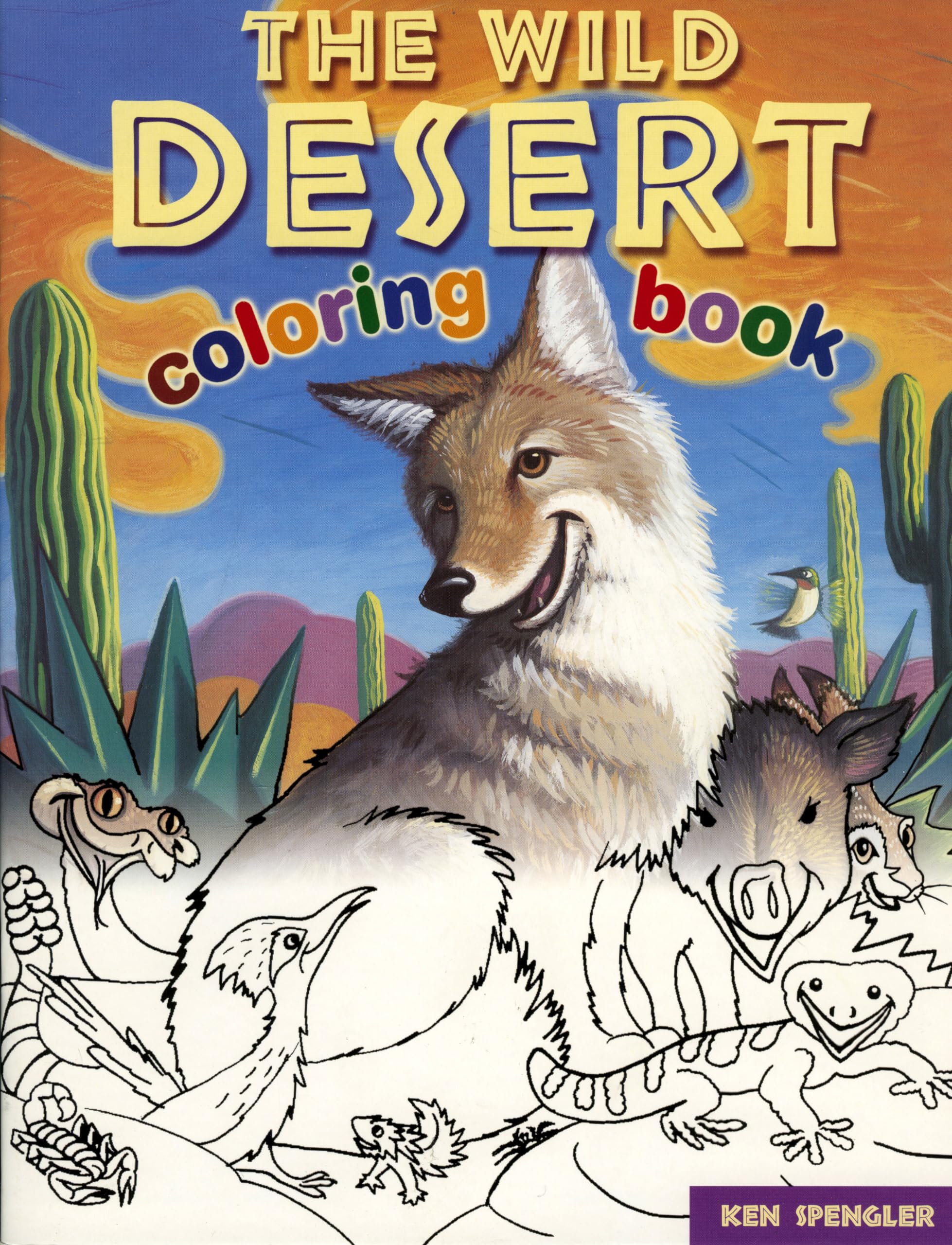 The Wild Desert Coloring Book,Used
