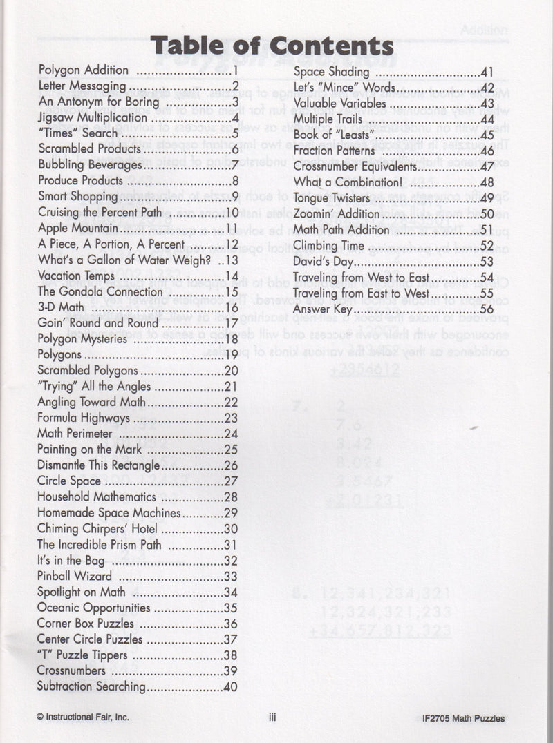 Math Puzzles Grade 68,Used