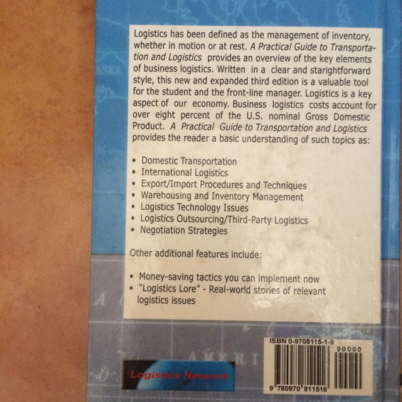 A Practical Guide to Transportation and Logistics,New