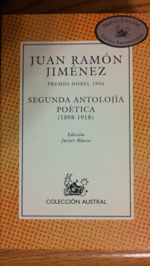 Segunda antoloja potica (18981918) (Spanish Edition),Used