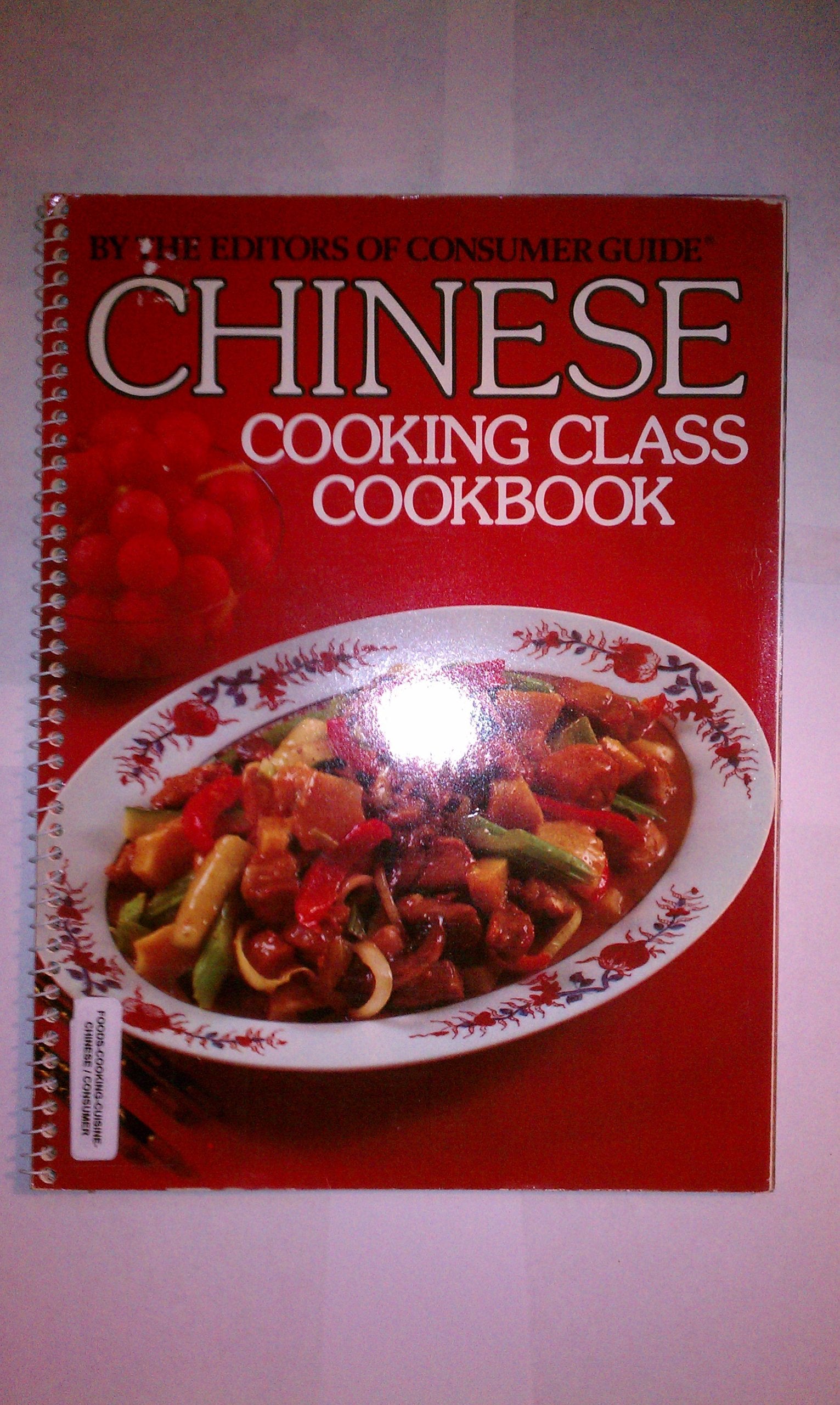 Chinese Cooking Class Cookbook-used