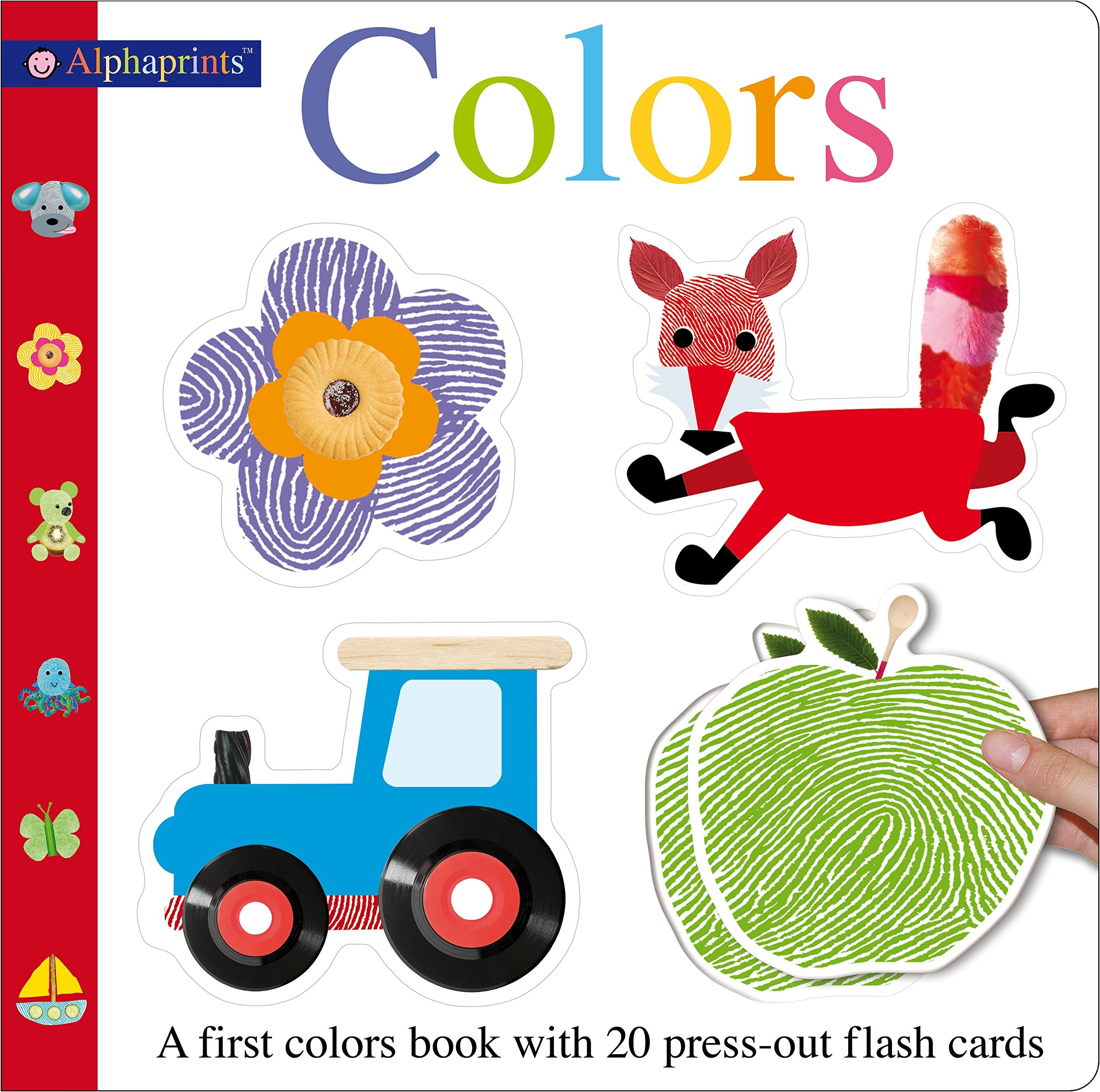 Alphaprints Colors Flash Card Book: A First Colors Book With 20 Pressout Flash Cards