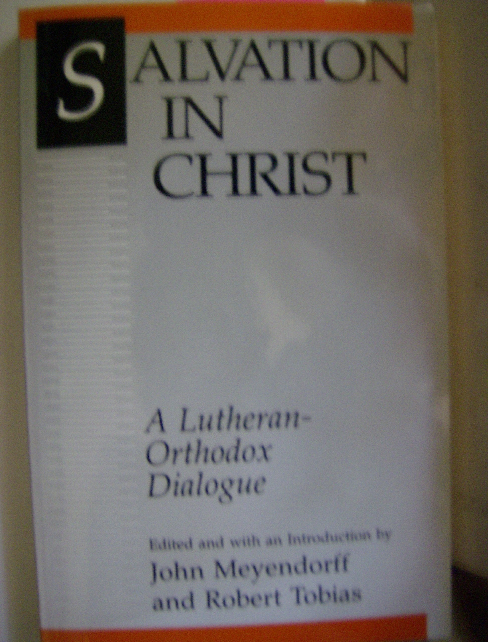 Salvation In Christ: A Lutheranorthodox Dialogue,New