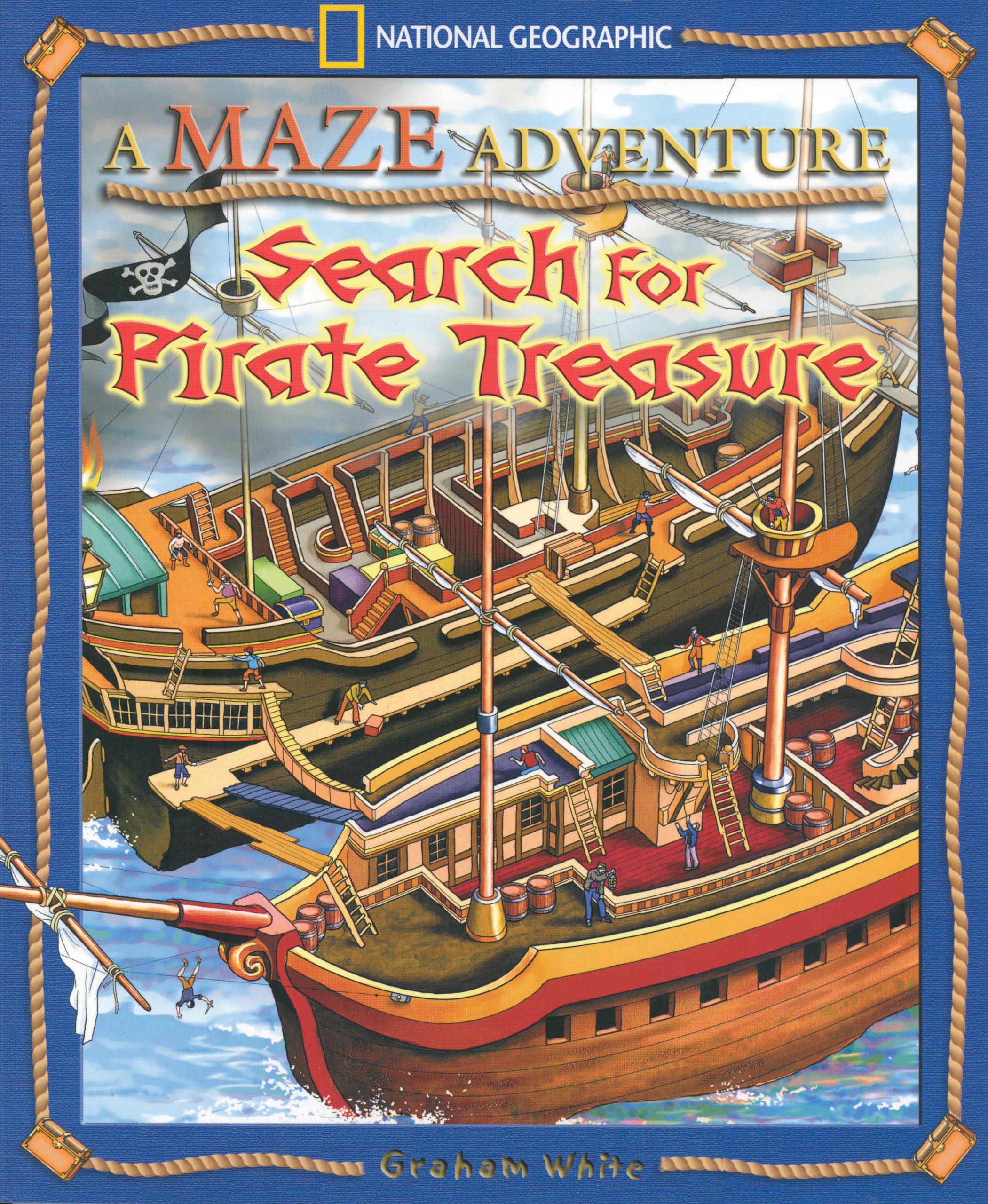 Maze Adventure: Search for Pirate Treasure, A (Maze Adventures (Paperback)),Used