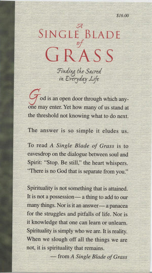 A Single Blade of Grass: Finding the Sacred in Everyday Life,Used