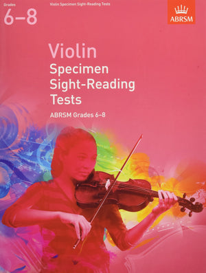 Violin Specimen Sight Reading Tests 68,Used