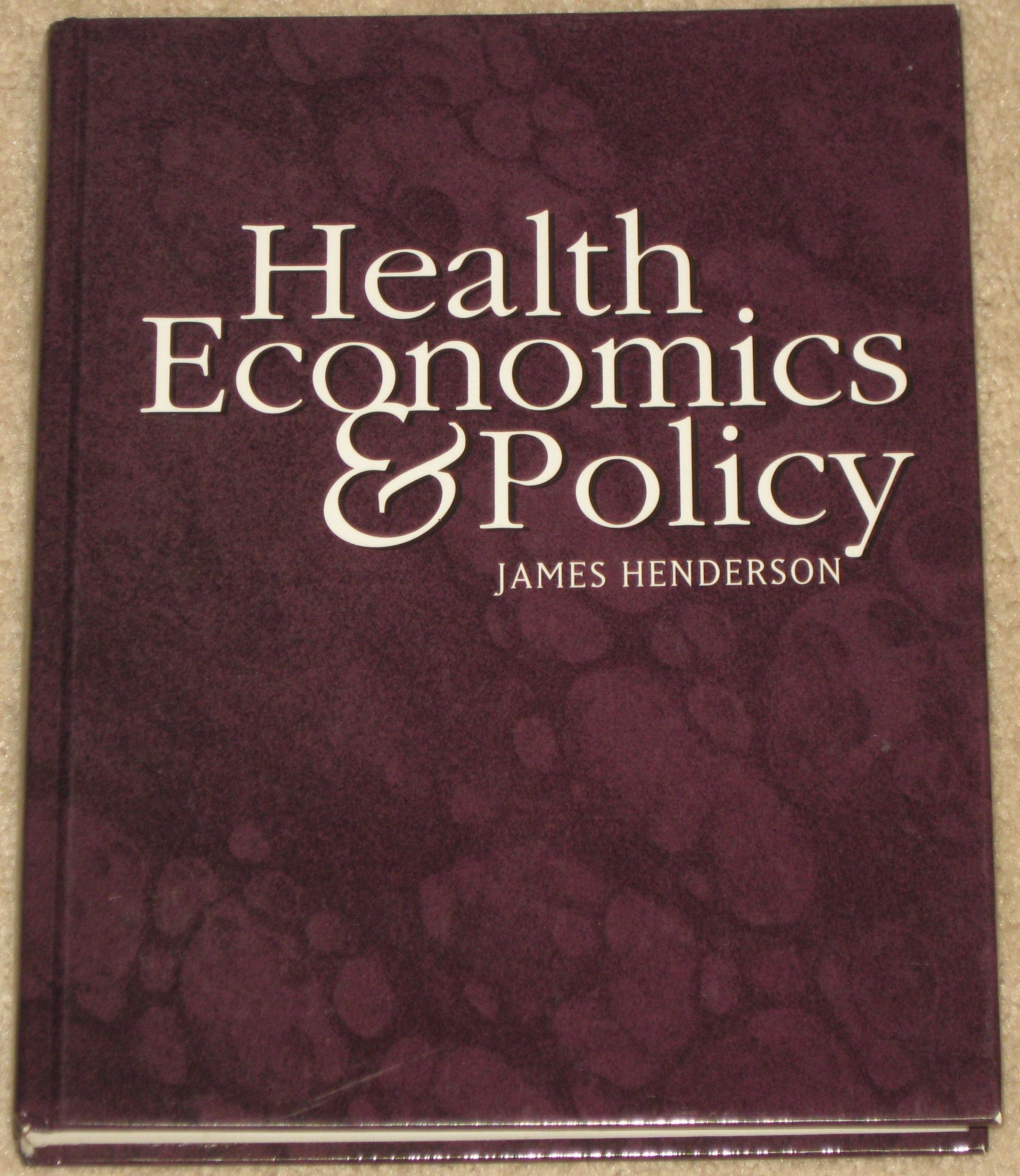 Health Economics and Policy,Used