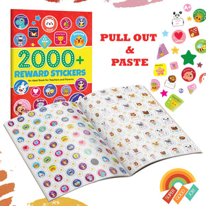 2000+ Reward Stickers : Fun Sticker Book For Teachers And Parents, All In One Educational Picture Books, Sticker Book With Over 2000 Stickers To Boost The Morale Of Kids