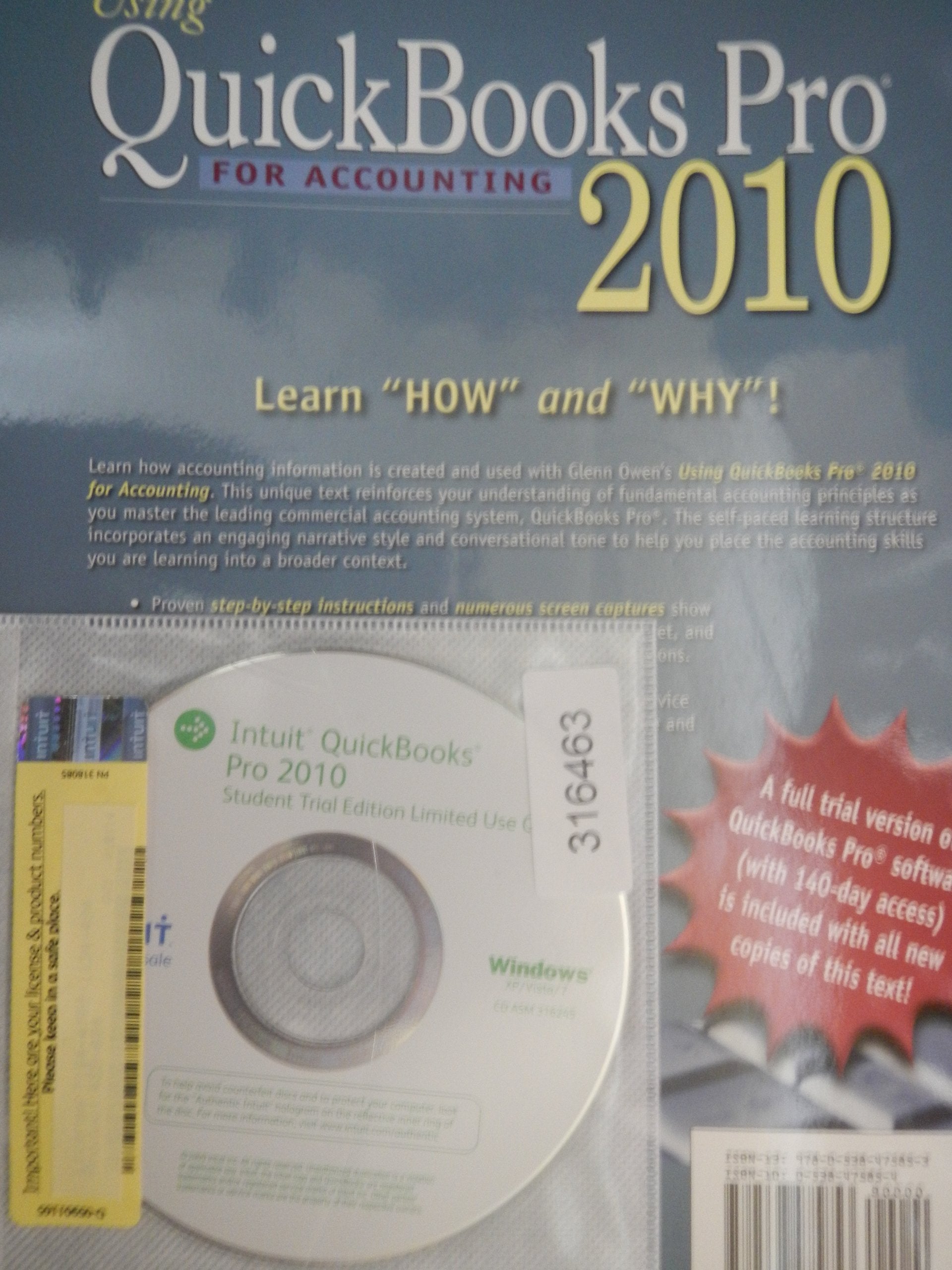 Using Quickbooks Pro 2010 for Accounting (with CDROM),Used