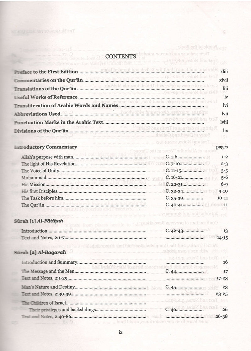 The Meaning of the Holy Qur'an: Complete Translation with Selected Notes,Used