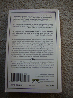 Number Our Days: A Triumph of Continuity and Culture Among Jewish Old People in an Urban Ghetto,New