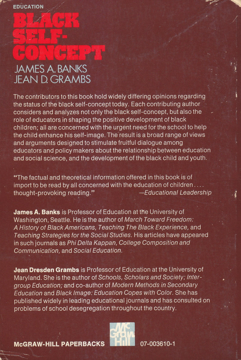 Black SelfConcept: Implications For Education and Social Science,Used