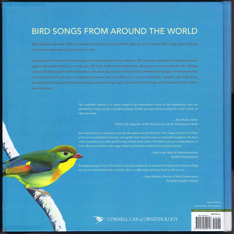 Bird Songs From Around the World: Featuring Songs of 200 Birds from the Cornell Lab of Ornithology (Push and Listen),Used