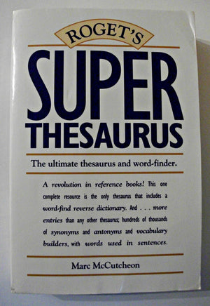Rogets Super Thesaurus,Used