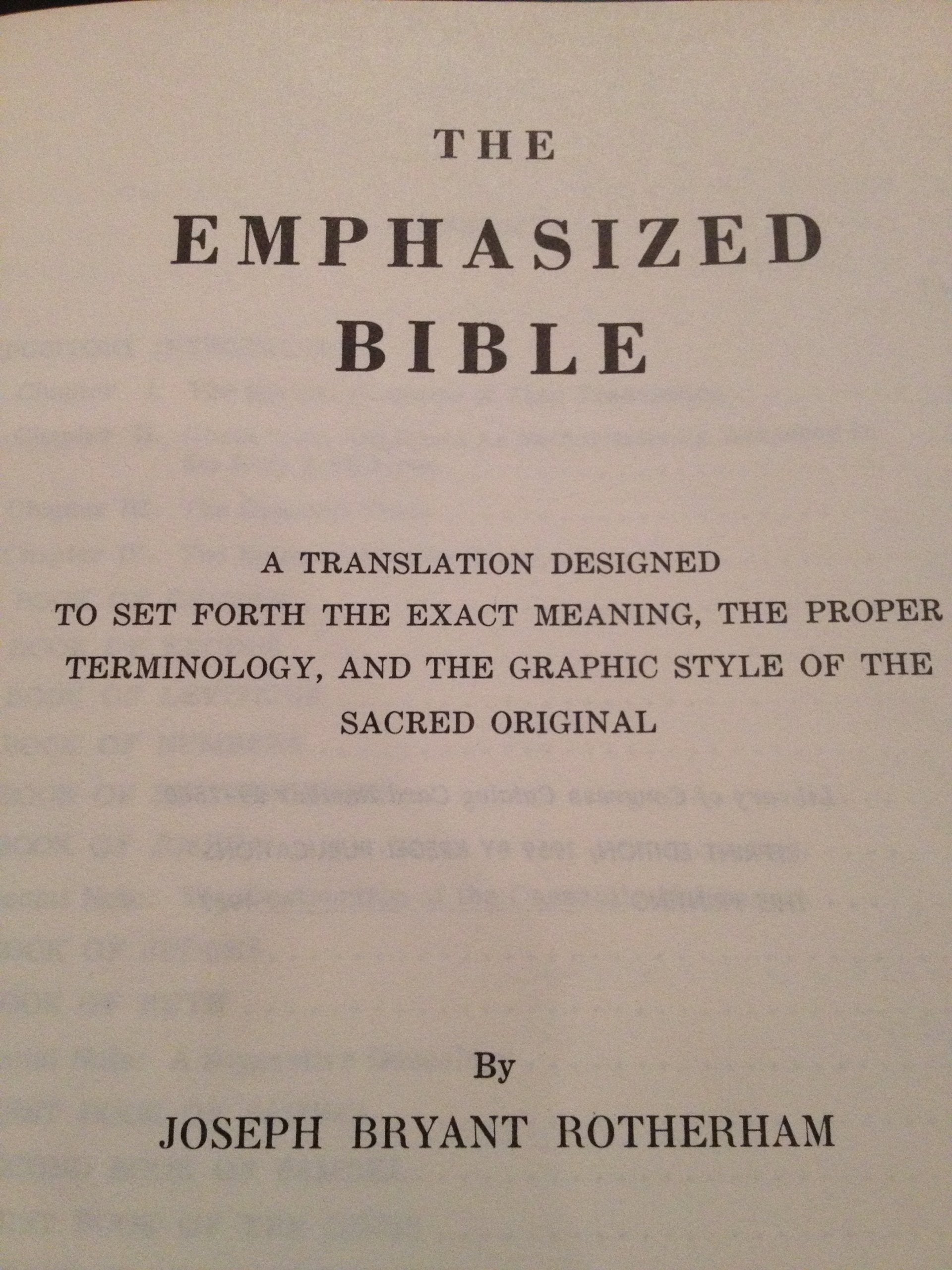 Rotherham'S Emphasized Bible,Used
