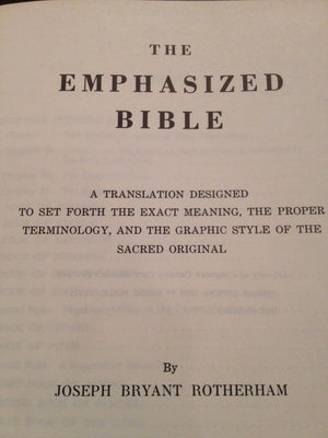 Rotherham'S Emphasized Bible,Used
