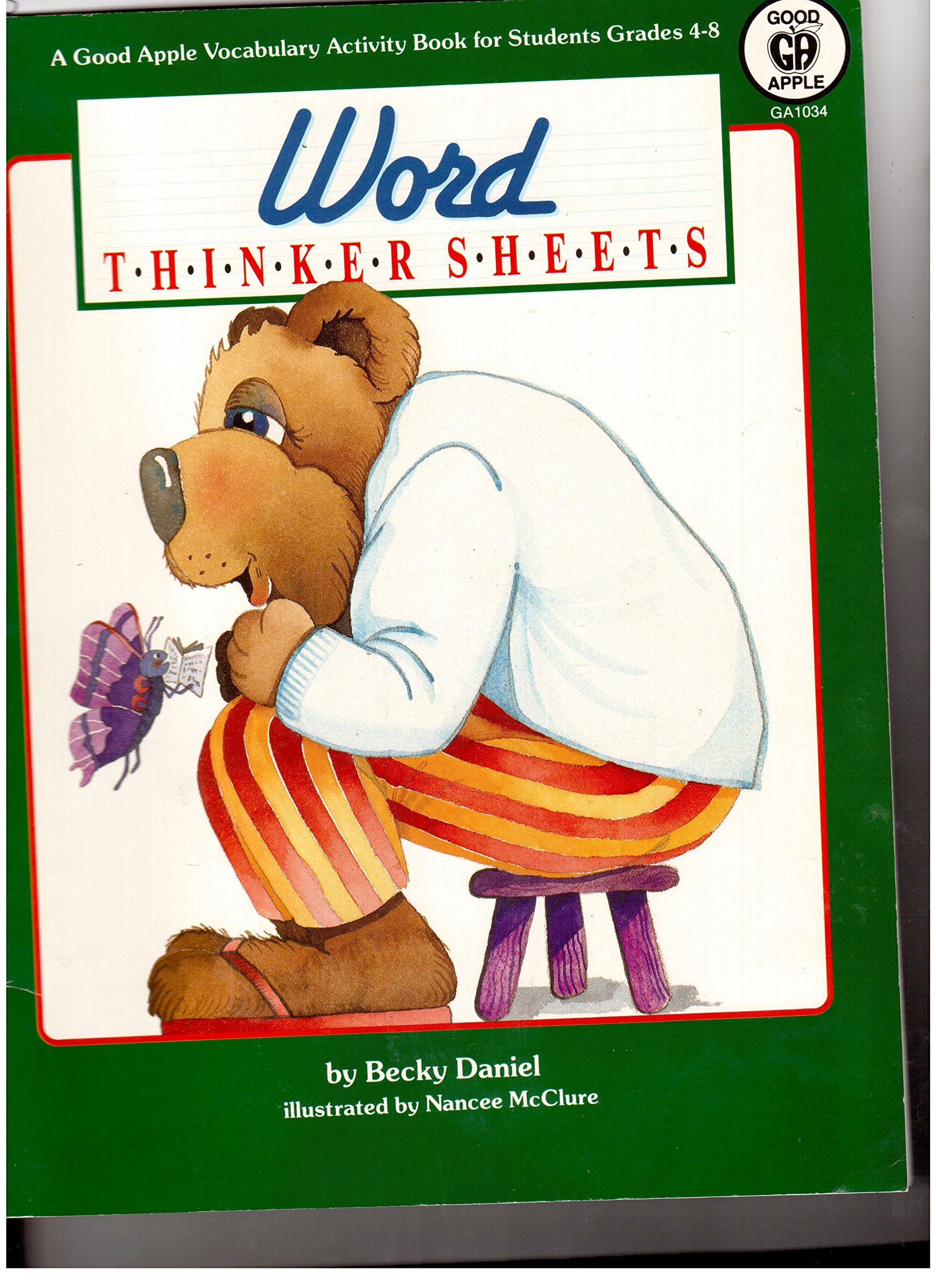 Word Thinker Sheets/Ga1034,Used