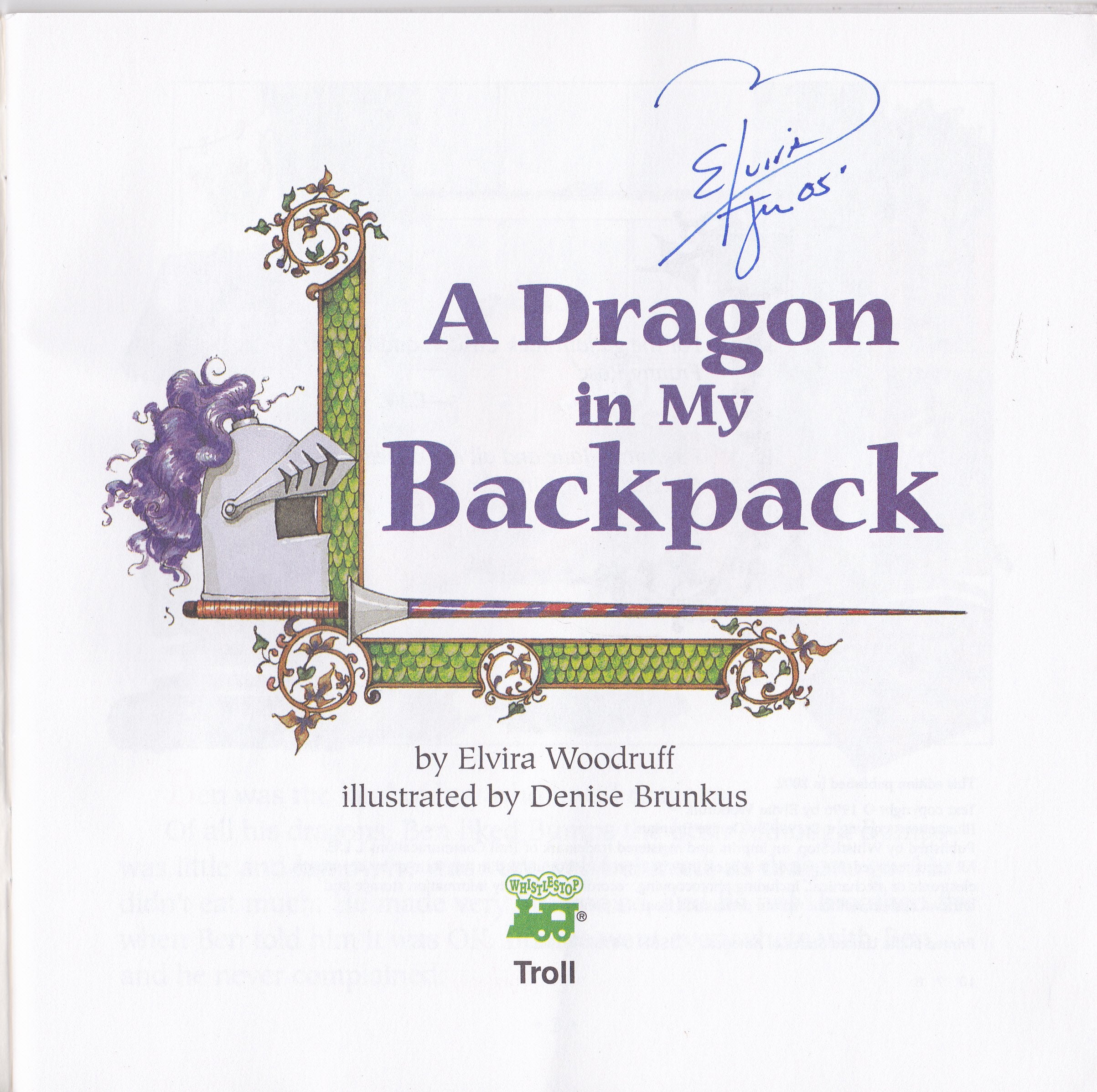 Dragon In My Backpack (Trade),Used
