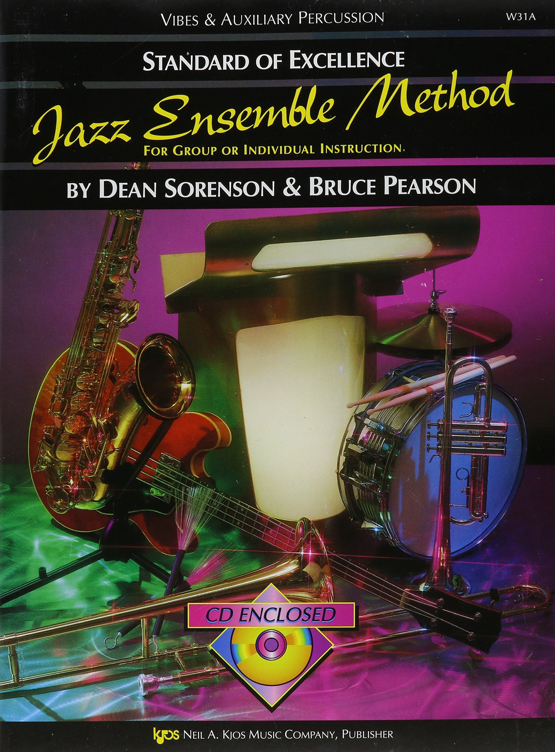 W31A  Standard of Excellence Jazz Ensemble Method: Vibes and Auxiliary Percussion (Book and Cd Pack),Used