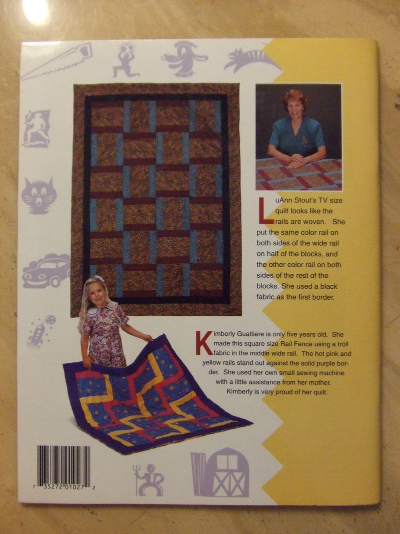 Rail fence quilt for kids at heart,Used