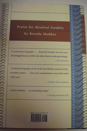 Rosalind Franklin: The Dark Lady Of Dna,Used