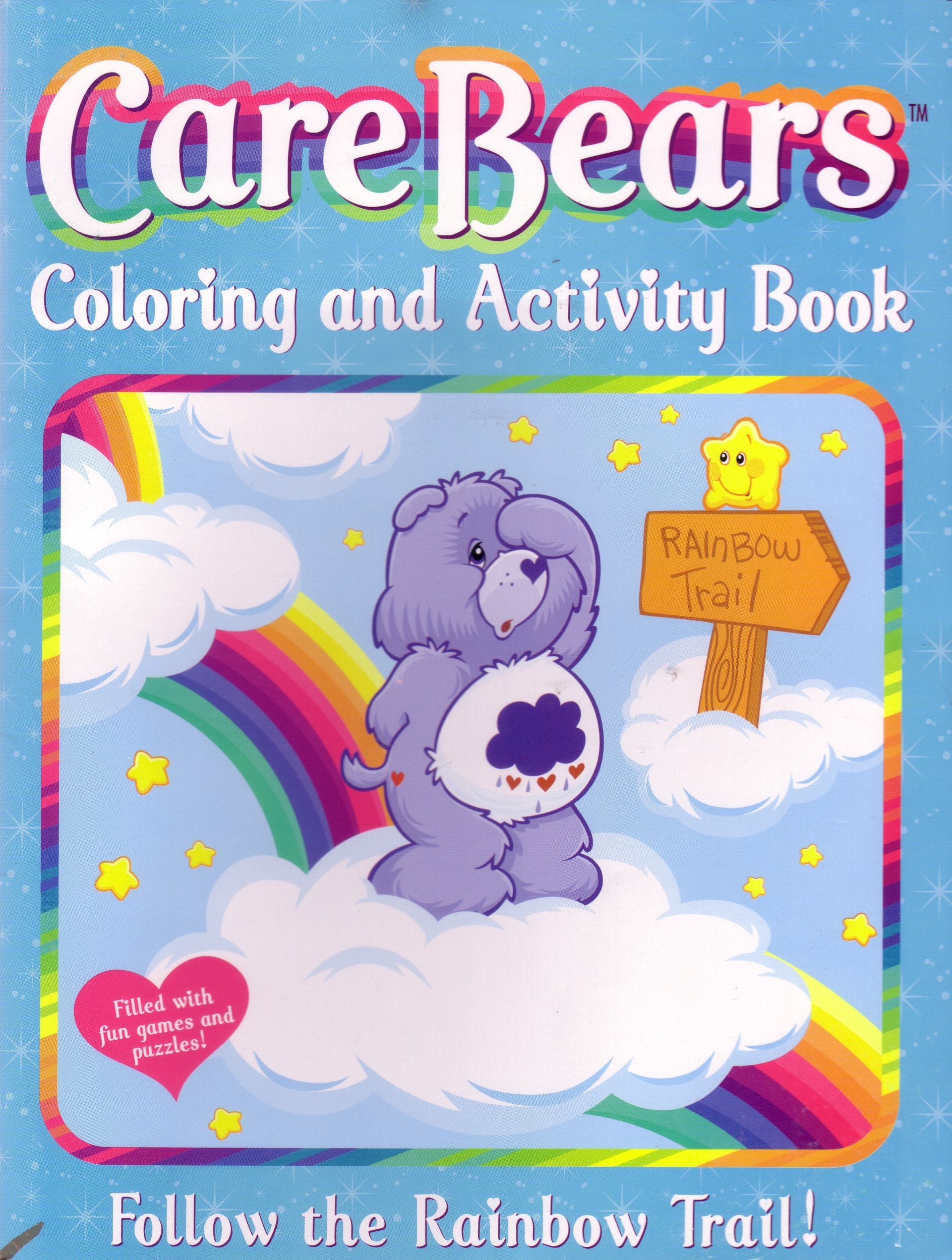 Care Bears Coloring and Activity Book  Follow the Rainbow Trail!,Used
