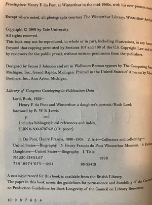 Henry F. du Pont and Winterthur: A Daughters Portrait,Used