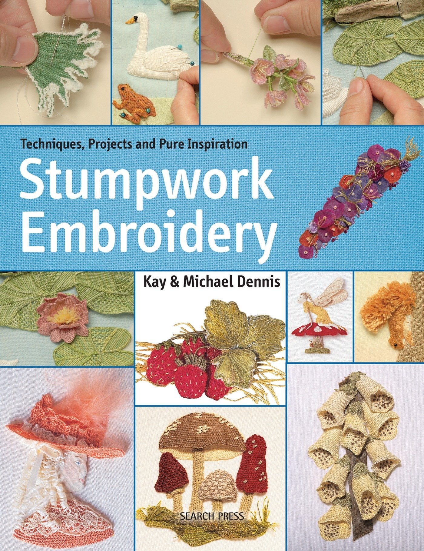 Stumpwork Embroidery,Used