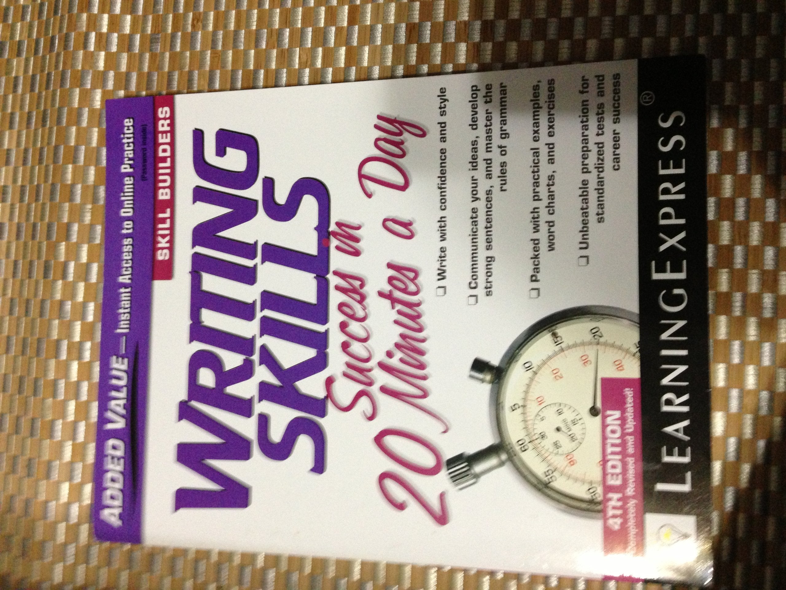 Writing Skills Success in 20 Minutes a Day,Used