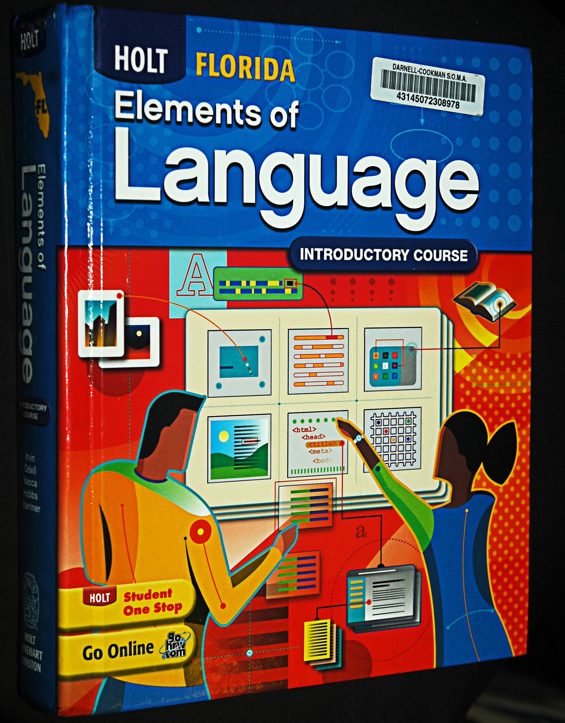 Holt Elements of Language: Student Edition Grade 6 2010,Used