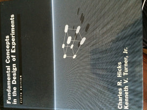 Fundamental Concepts in the Design of Experiments,Used