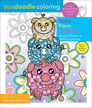 Zendoodle Coloring: Baby Farm Animals: Barnyard Friends to Color and Display,Used