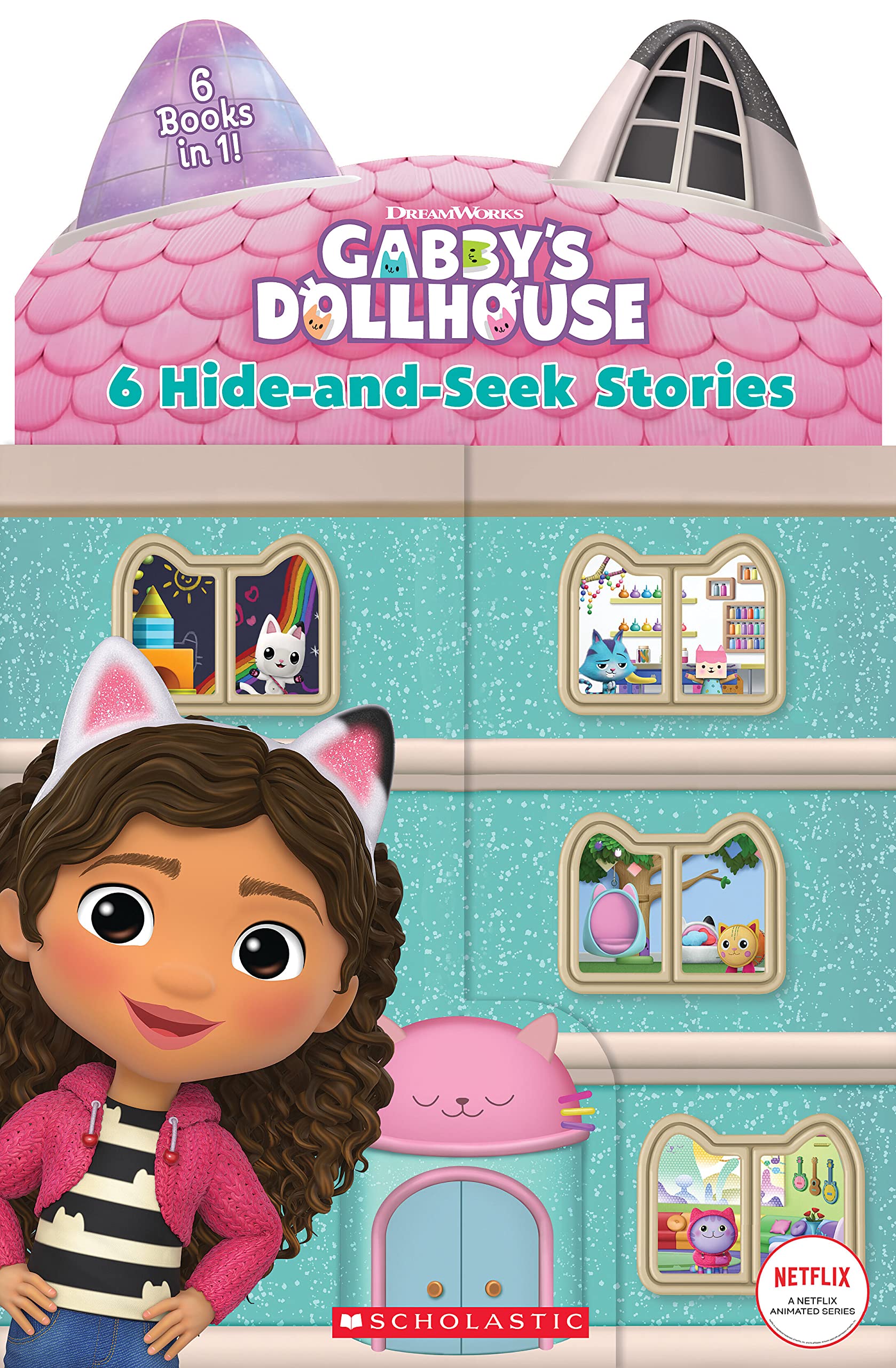 6 Hideandseek Stories (Gabby'S Dollhouse Novelty Book),Used