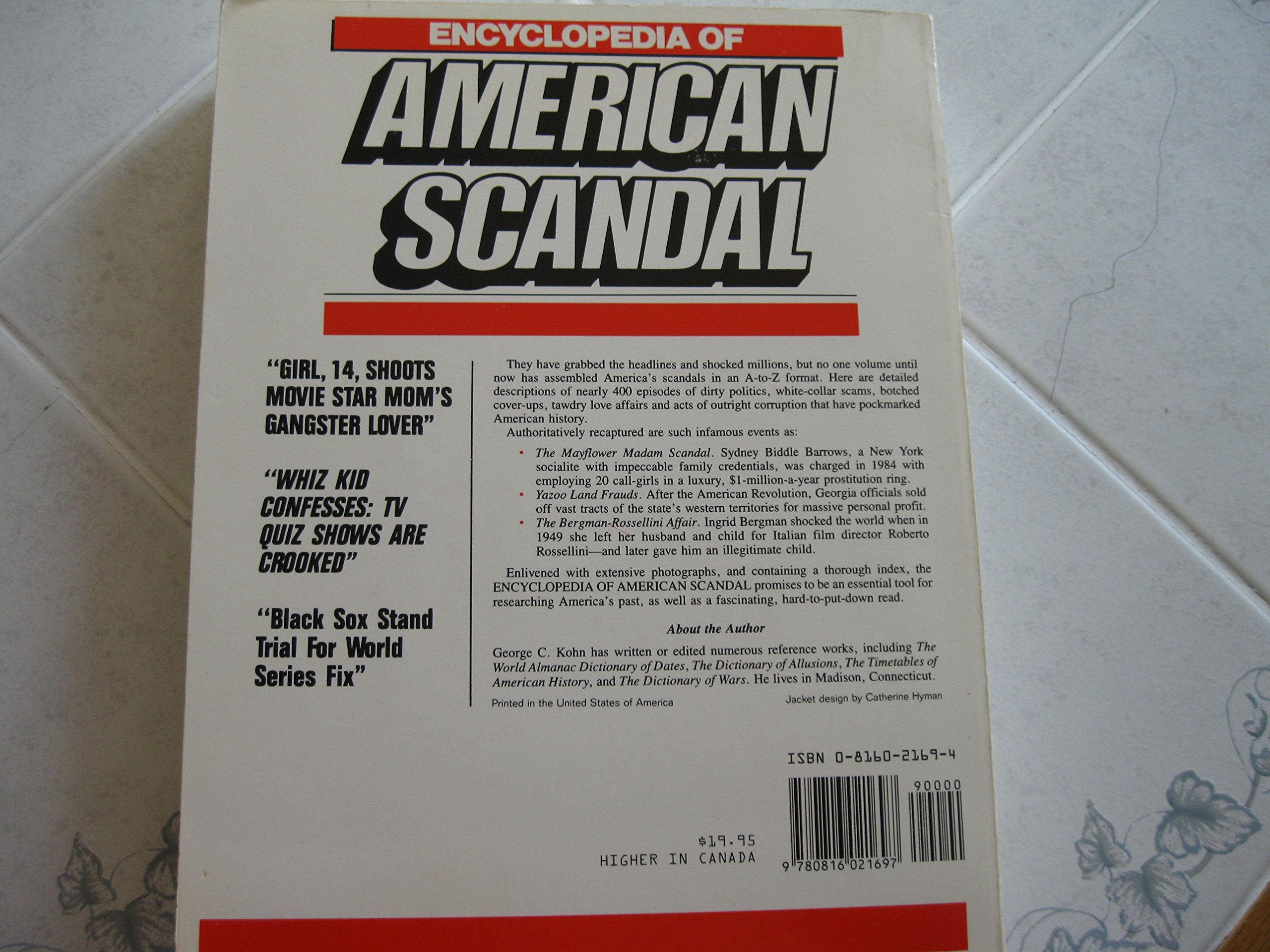 Encyclopedia of American Scandal,Used