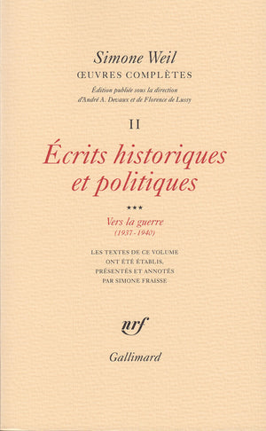 uvres compltes: crits historiques et politiques 3 (2),Used