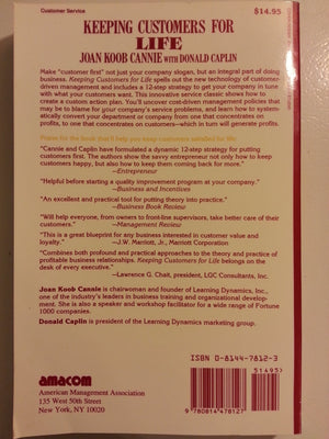 Keeping Customers for Life,Used